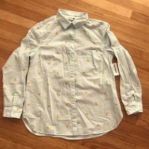 Old navy Woman Banana button shirt (M)